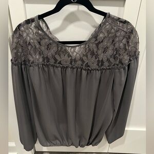 Lace detail blouse